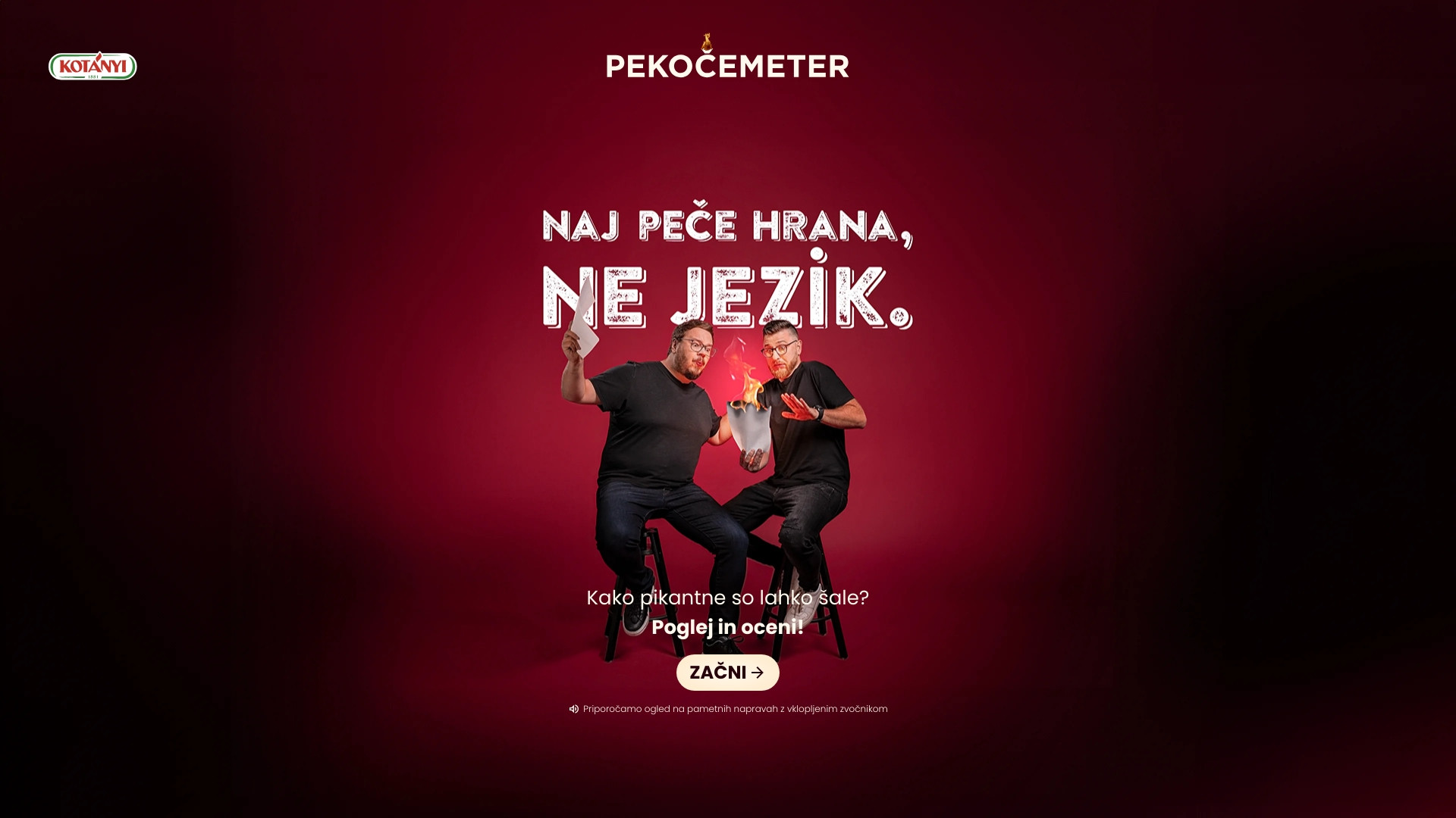 Kotányi Pekočemeter - Naj peče hrana, ne jezik