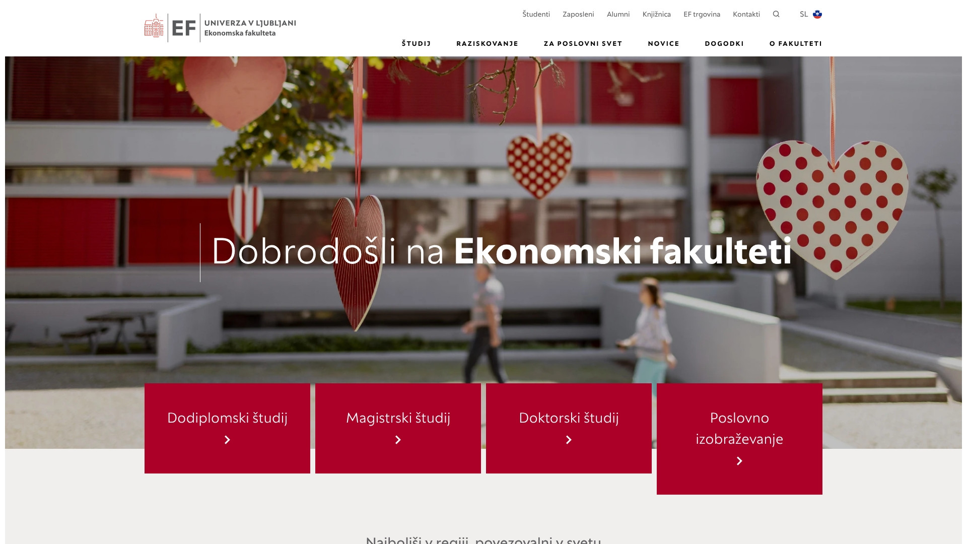 Prenova spletnega mesta Ekonomske fakultete Univerze v Ljubljani